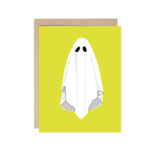  "Boo" Bedsheet ghost greeting card for Halloween