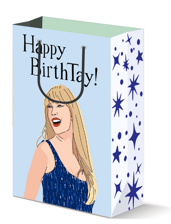 Happy BirthTay Taylor Swift Blue Outfit Gift Bag