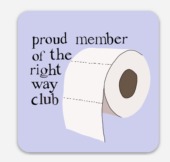 Toilet Paper Club Sticker