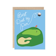  Best dad by par golf pun card