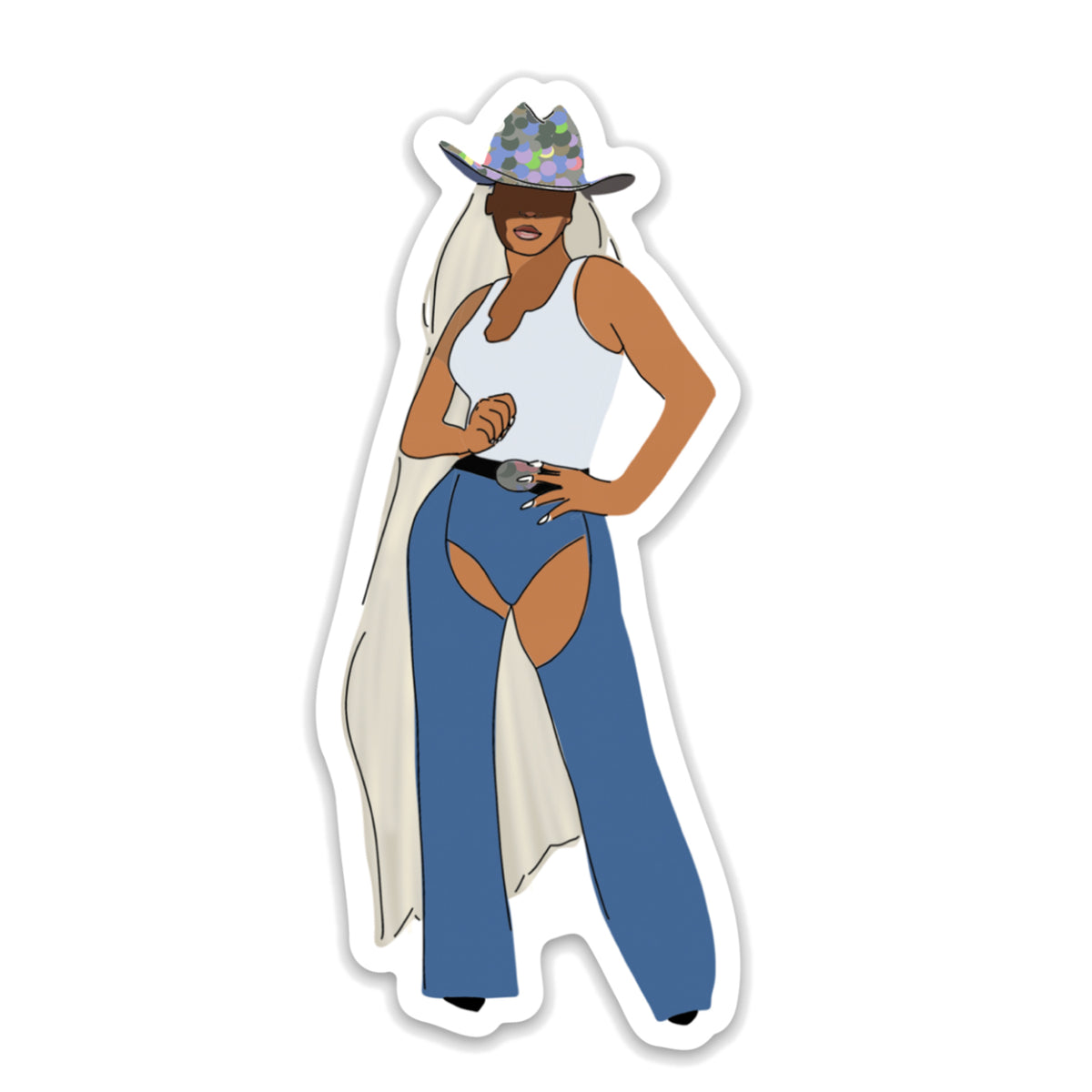 Cowboy Carter Beyonce Sparkle Sticker – Drawn Goods