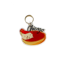  Chicago Deep Dish Pizza Acrylic Keychain