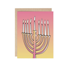  Lit Vibes Only Menorah Hanukkah Card