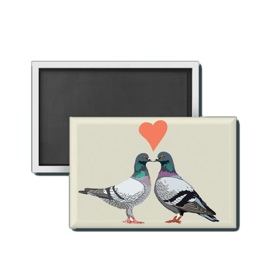Lovebird Pigeon Fridge Magnet
