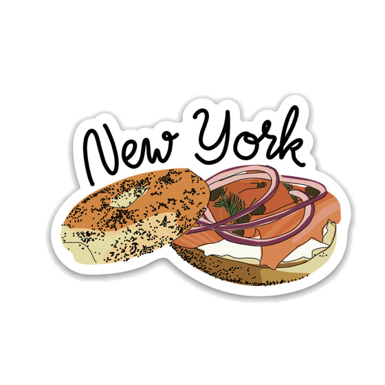 New York Bagel and Lox Sticker