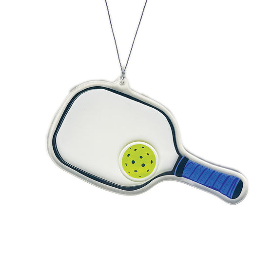 Pickle Ball Shaker Christmas Ornament