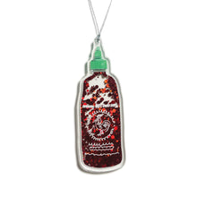  Sriracha Shaker Sparkle Glitter Christmas Ornament