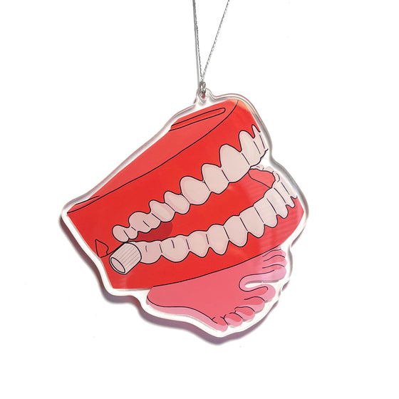 Chattering teeth toy Christmas Ornament