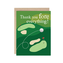  Thanks fore everything golf pun card