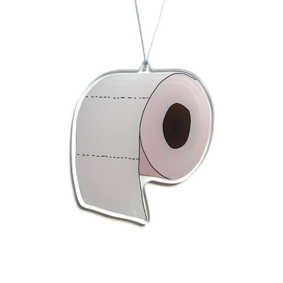 Toilet Paper Silly Christmas Ornament