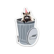  Raccoon in Trash Can Sticker