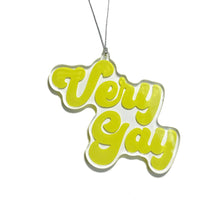  Retro "Very Gay" Hand Lettering Christmas Ornament