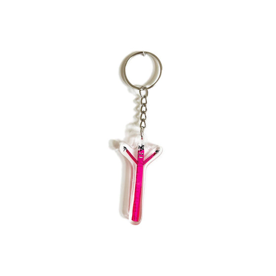 Pink Air Dancer Keychain