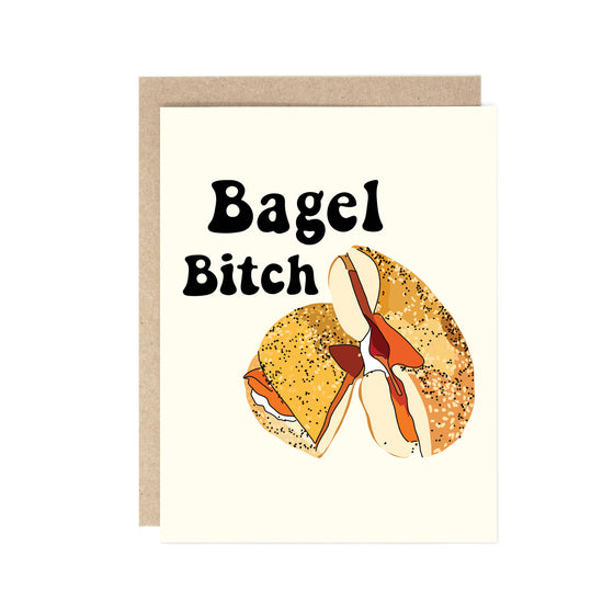 Bagel Bitch greeting card