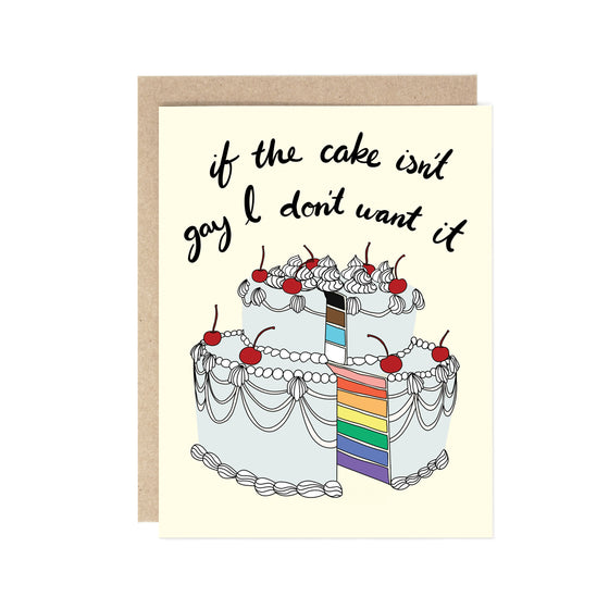 A Very Gay Cake Card