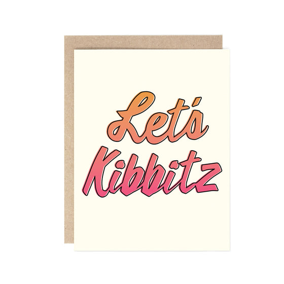 Let's Kibbitz