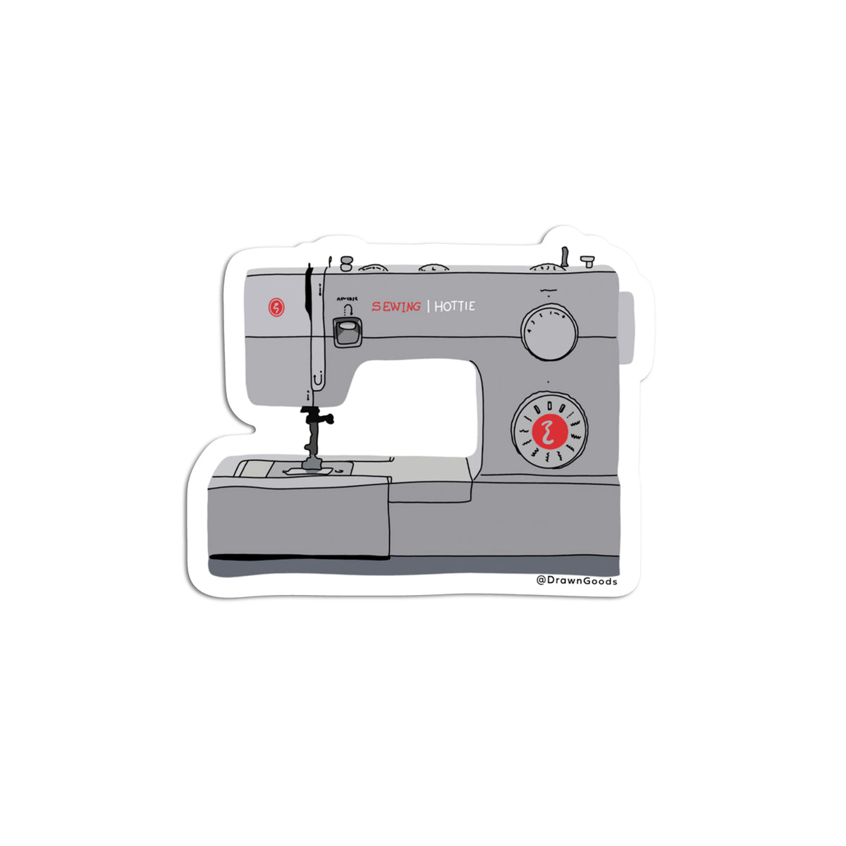 Sewing Machine Sticker – Drawn Goods